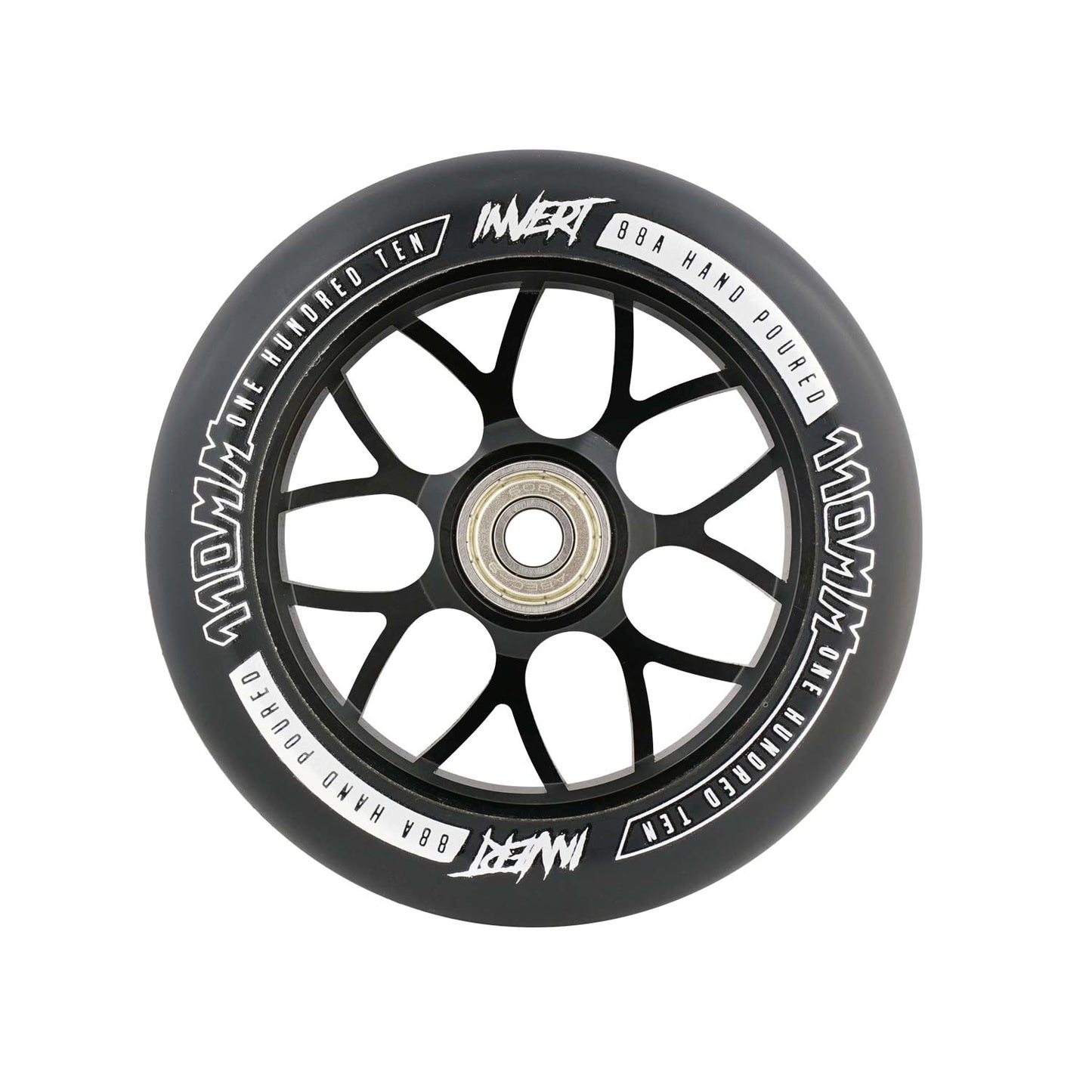 Invert CNC Alloy Core 110mm Wheel - Black/Black