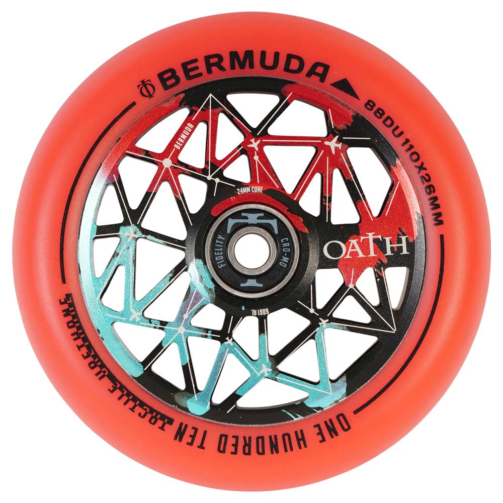 Oath Bermuda 110mm Wheels Black/Teal/Red