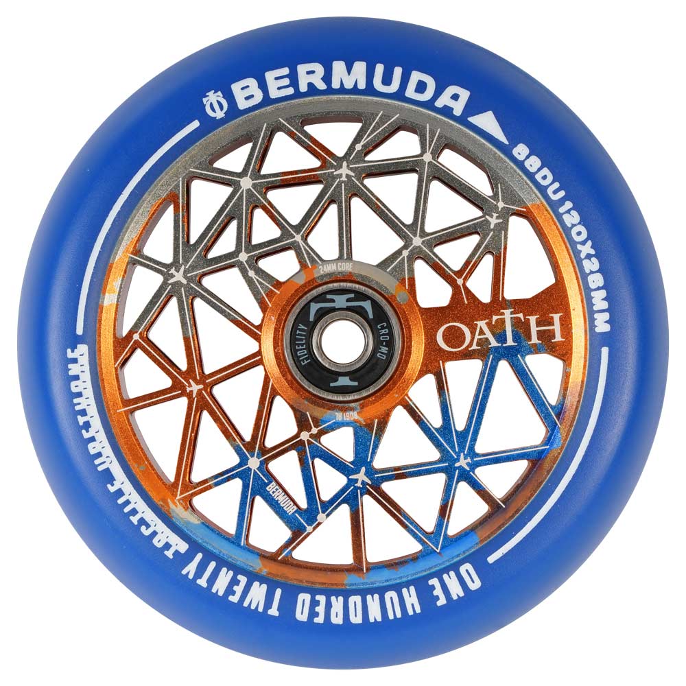 Oath Bermuda 120mm Wheels Tit/Orange Blue