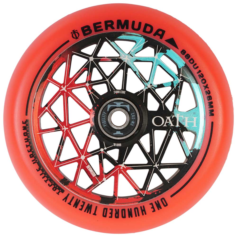 Oath Bermuda 120mm Wheels Black/Teal/Red