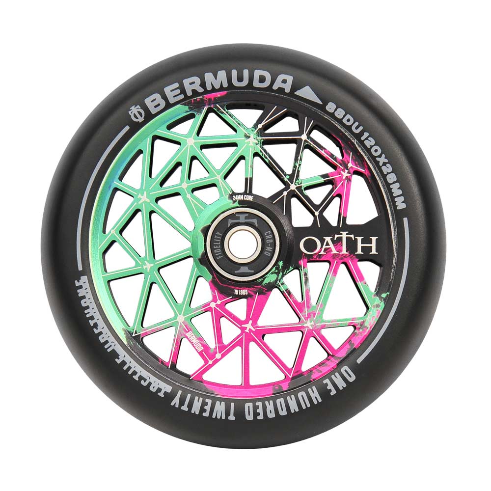 Oath Bermuda 120mm Wheels Green/Rose/Black