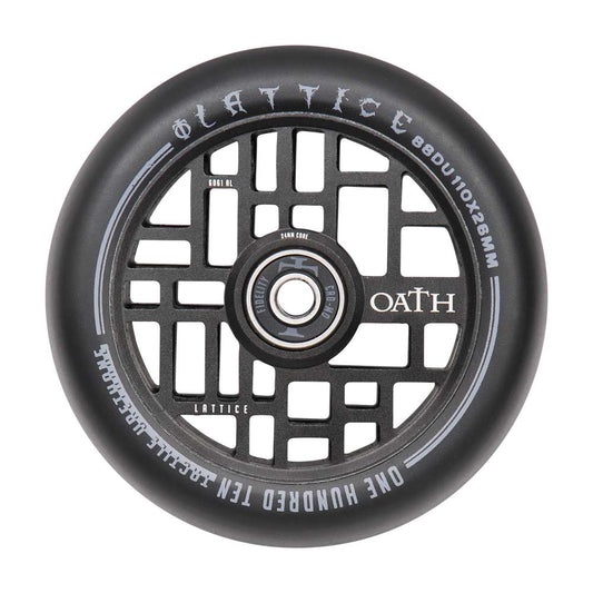 Oath Lattice 110 x 24mm Wheels Anodised Satin Black