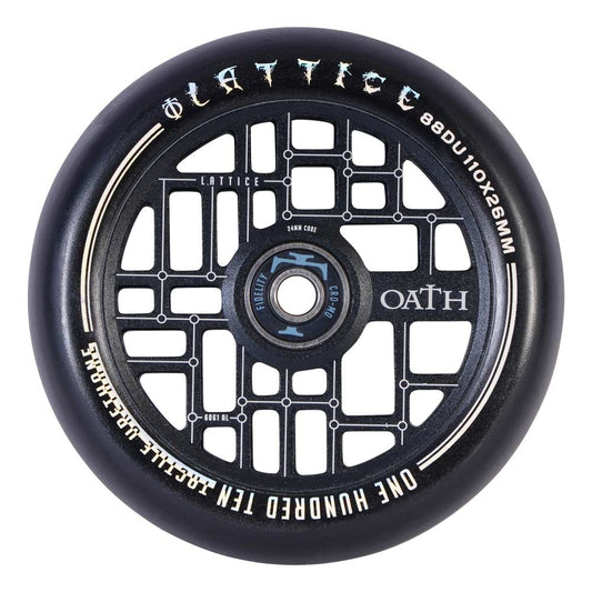 Oath Lattice 110mm Wheels Black