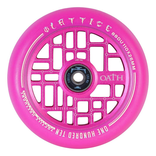 Oath Lattice 110mm Wheels Pink