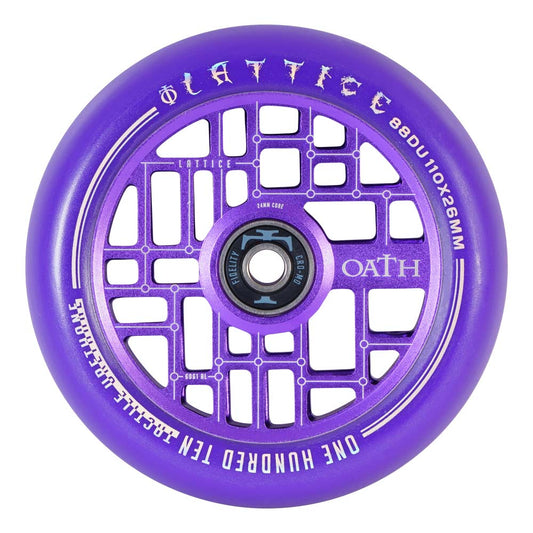 Oath Lattice 110mm Wheels Purple