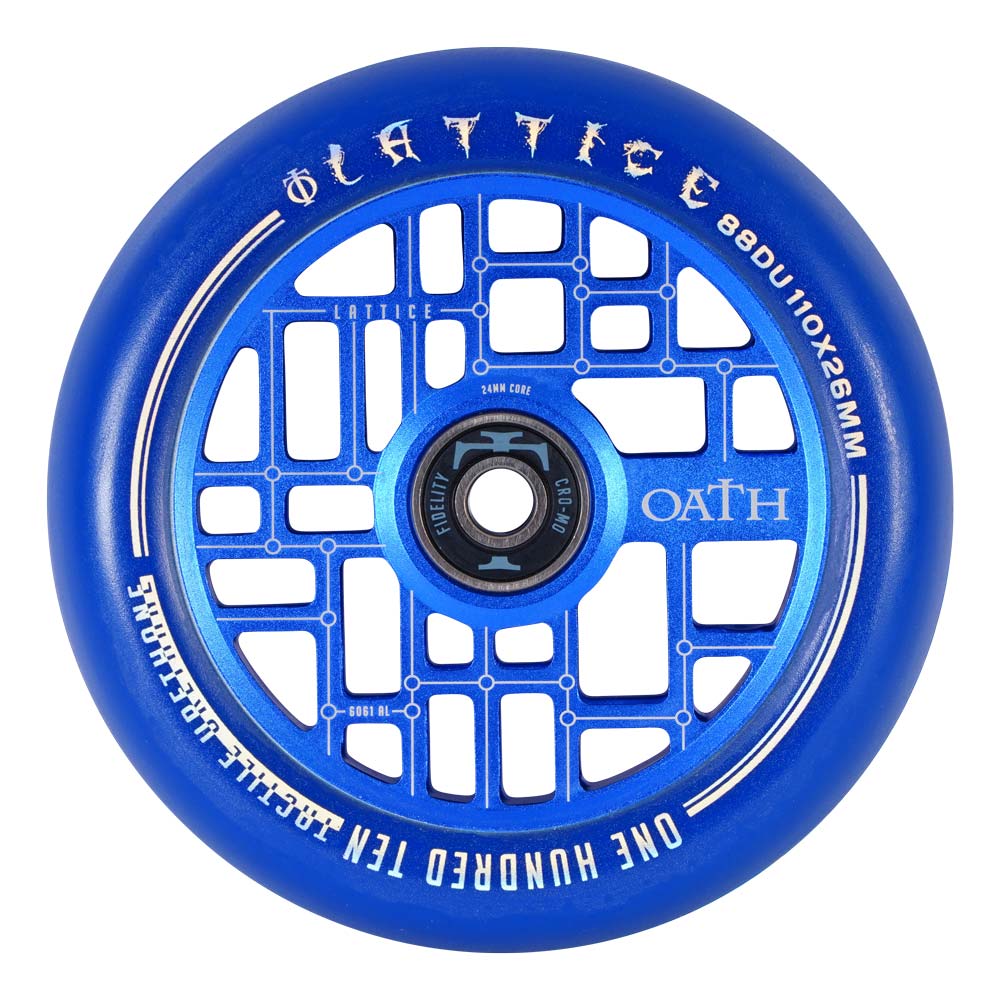 Oath Lattice 110mm Wheels Blue