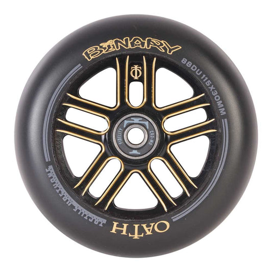 Oath Binary 115 x 30mm Wheels 2 x Ano Black/Orange