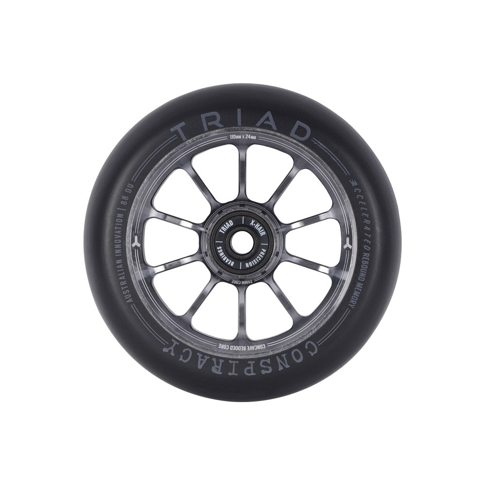 Triad Conspiracy 110 x 24mm Wheels-Ano Ti/Black