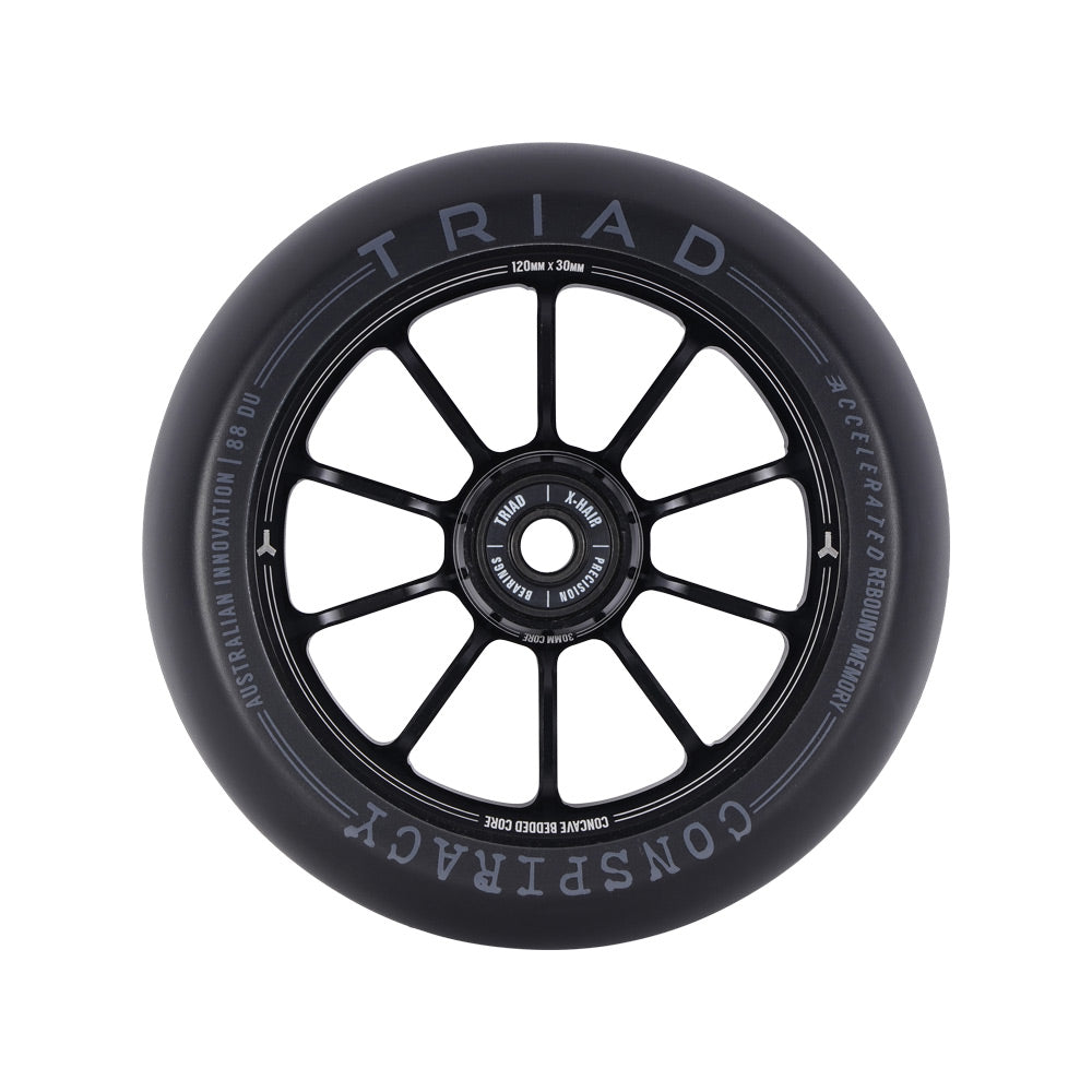 Triad Conspiracy 120 x 30mm Wheels-Ano Black