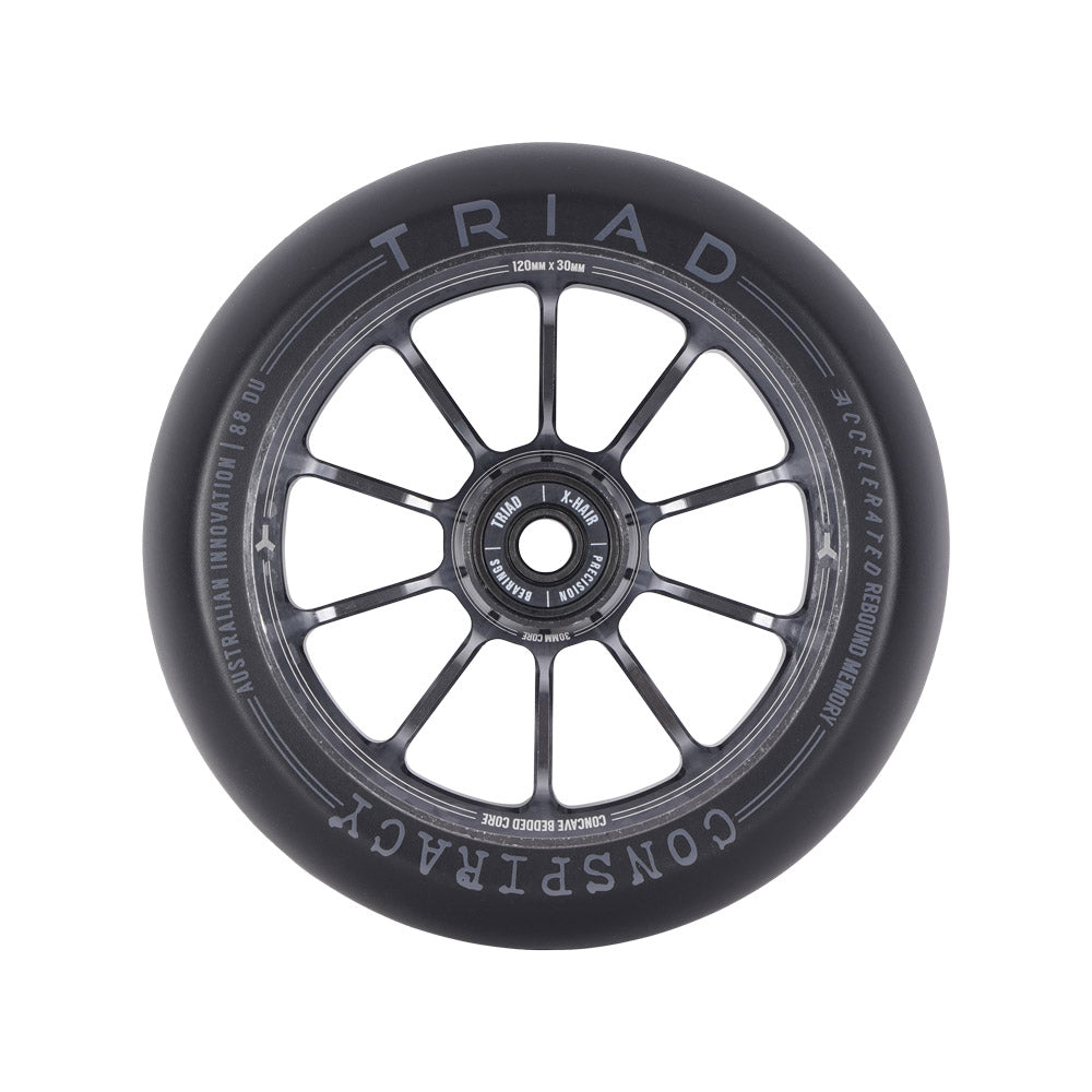 Triad Conspiracy 120 x 30mm Wheels-Ano Ti/Black