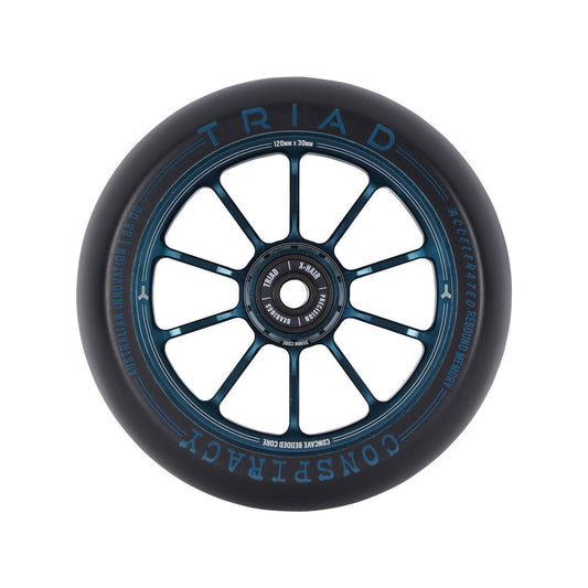 Triad Conspiracy 120 x 30mm Wheels-Ano Blue/Black