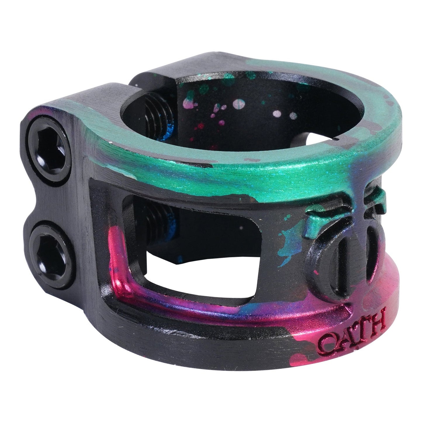 Oath Cage 2 Bolt Clamp V2 Green/Rose/Black