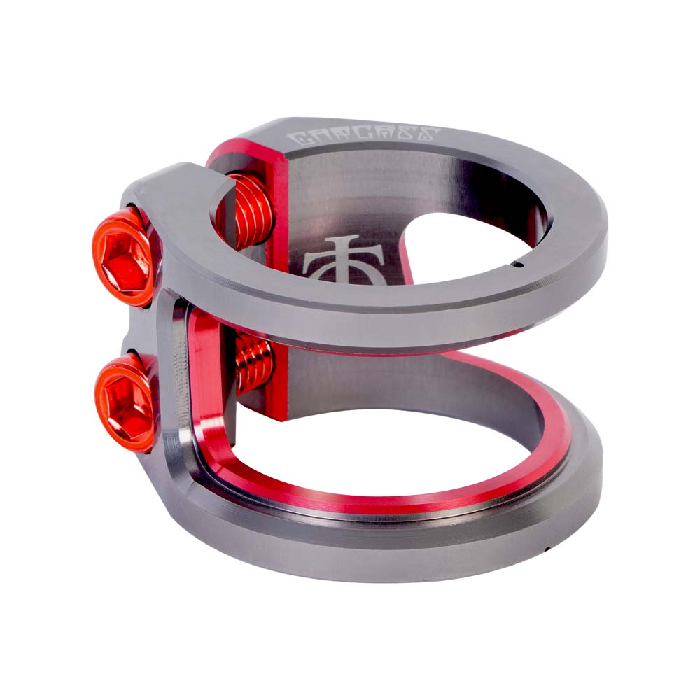 Oath Carcass 2 Bolt Clamp 2 x Ano Tit/Red