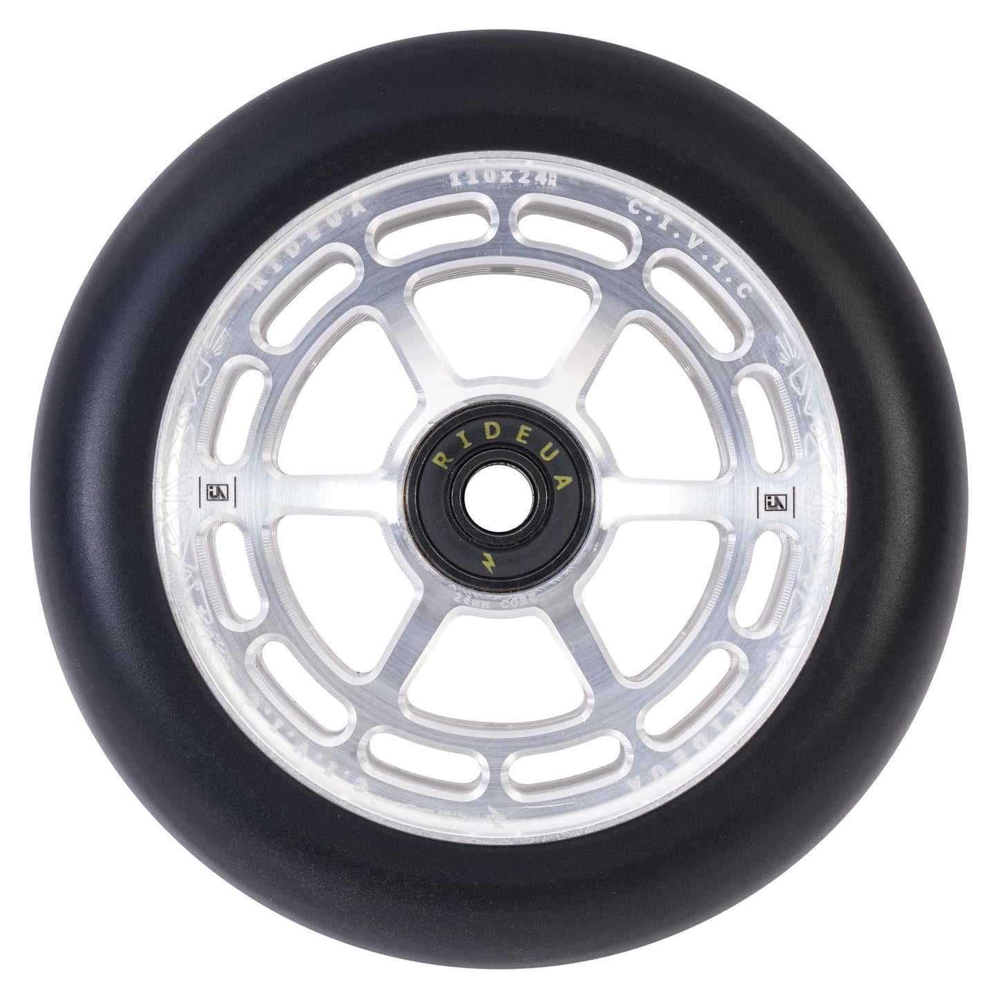 UrbanArtt Civic Wheels 110 x 24mm Raw /Black