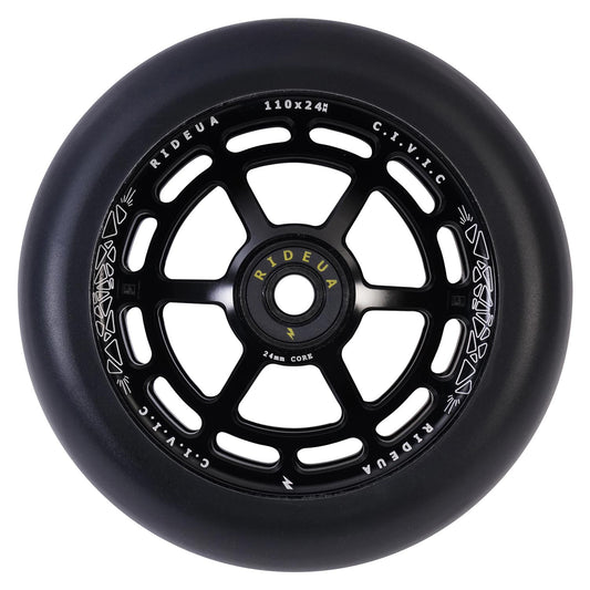 UrbanArtt Civic Wheels 110 x 24mm Black/Black