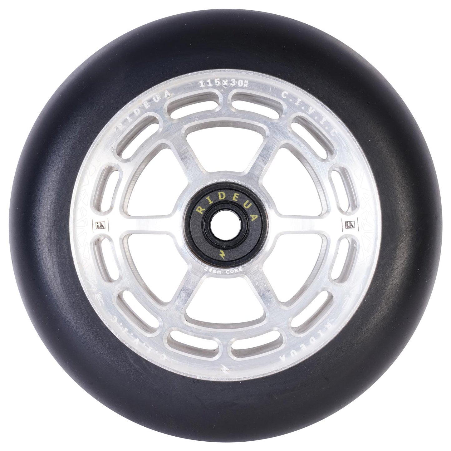 UrbanArtt Civic Wheels 115 x 30mm Raw /Black