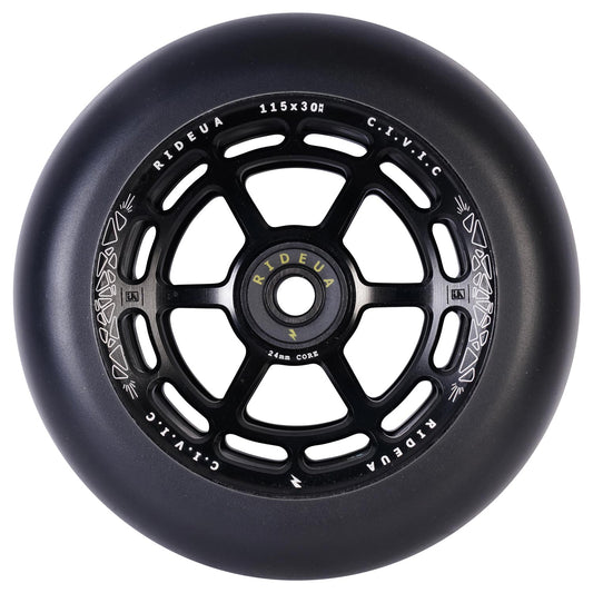 UrbanArtt Civic Wheels 115 x 30mm Black/Black