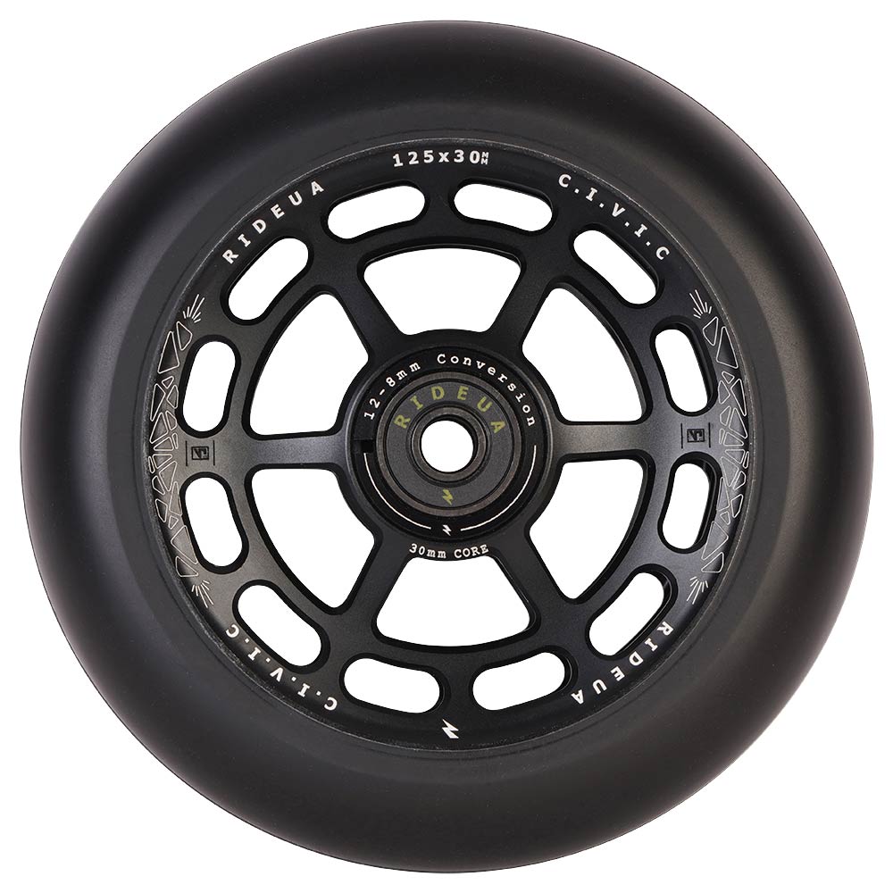 UrbanArtt Civic 125mm Wheels 12 STD Black/Black