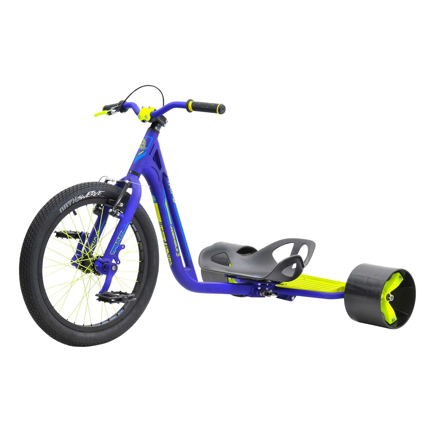 Triad Drift Trike Underworld 3 Blue/Neon Yellow