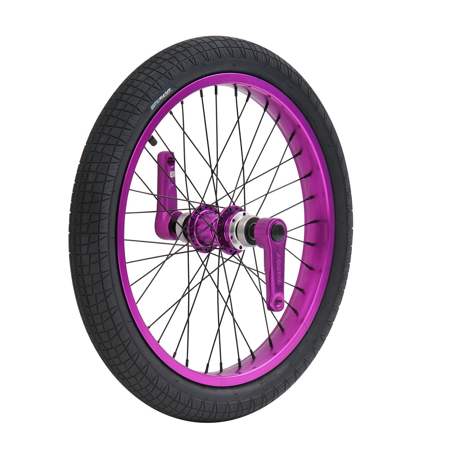 Triad Drift Trike Dynasty Front Wheel Set Ano Purple