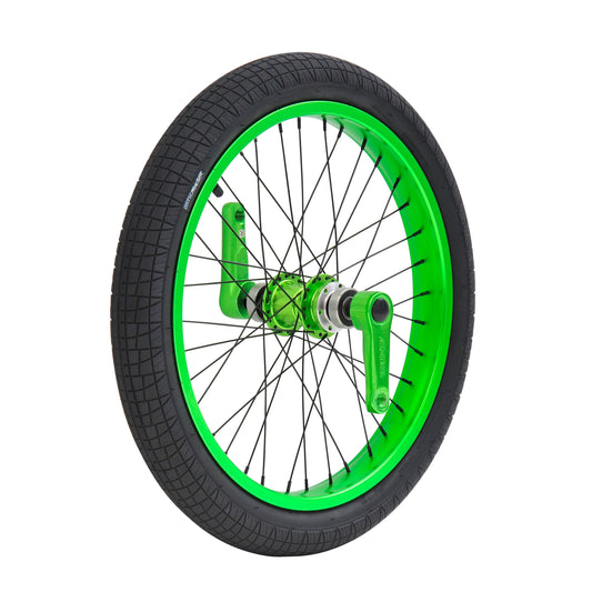 Triad Drift Trike Dynasty Front Wheel Set Ano Green